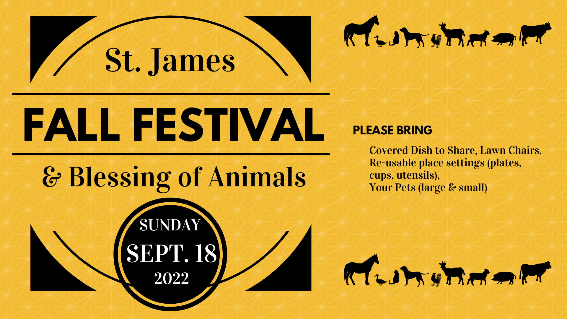 Fall Festival & Blessing of Animals St. James Lutheran Gettysburg